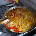 El cooksnap de Mario H. Davi cuando hizo Arroz salvaje con marisco.