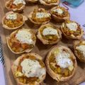 El cooksnap de Romina Olmazabal cuando hizo Canastitas de zapallo (anco)🧀🍅🌽🧅.