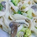 El cooksnap de Mafer Pacheco cuando hizo Pasta con brócoli y champiñones.