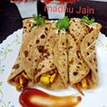 Madhu Jain का कुकस्नैप जब उन्होंने वेज पनीर रोल (veg paneer roll recipe in Hindi) बनाया था।
