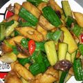 彭玉芝 的 瑪莉廚房：小黃瓜炒甜不辣 cooksnap