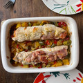 El cooksnap de Anna Contreras cuando hizo Solomillo de pavo relleno.