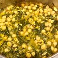 El cooksnap de Mara cuando hizo Garbanzos con espinacas.