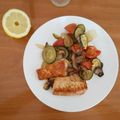 El cooksnap de Naxo 🇳🇬 cuando hizo Salmón al horno con verduras.