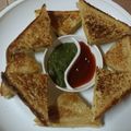 Vrinda Idnani's cooksnap of when they made Toast sandwich.