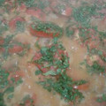 El cooksnap de Elvira Soledad Farias cuando hizo Chorizo a la pomarola con puré.