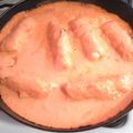 El cooksnap de Sandra Carbajal cuando hizo Rollo de pollo en crema de chipotle.