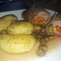 El cooksnap de Claudio Aguero cuando hizo Carne rellena de verduras con papas salteadas al champiñón.