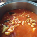 El cooksnap de Dolores Franco cuando hizo Potaje de garbanzos con bacalao de Vigilia.