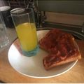 El cooksnap de Claudia cuando hizo Pan con tomate al estilo español .