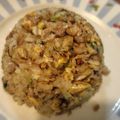mykalmia's cooksnap of when they made 余った餃子のたねを活用して作る炒飯♪.