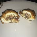 El cooksnap de Miguel Manzano cuando hizo Huevos rebozados, rellenos de jamón y Champiñones.