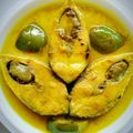 Shilpi Mitra's cooksnap of when they made কুমড়ো বেগুন নারকেল দুধ দিয়ে ইলিশ.