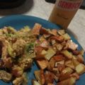 El cooksnap de ana cabañas cuando hizo Pollo al limón con palta champiñón y papas.