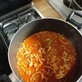 El cooksnap de Nayeli Copado cuando hizo Pechuga de pollo deshebrada con tomate. ॐ.