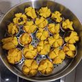 Cooksnap dari Dyah Isnaini Puspitasari untuk resep 81.Bolu Kukus Mekar Labu Kuning