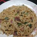 El cooksnap de caritocomisso cuando hizo Fideos con crema, panceta y verdeo🍝🤤.