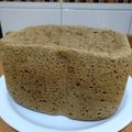 El cooksnap de meri cuando hizo Pan 100% integral con semillas para panificadora.