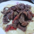 El cooksnap de Miriam Crespo cuando hizo Riñoncitos al vino blanco C/puré.