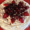 El cooksnap de Maria Virginia cuando hizo Pavlova.