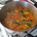 El cooksnap de Mariana Ponce cuando hizo Caldo de pescado.