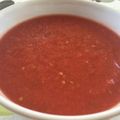 El cooksnap de Irene-Guirao cuando hizo Gazpacho de sandía.