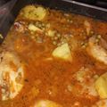 El cooksnap de Marcela Mendevil cuando hizo Pollo a la portuguesa en disco de arado.