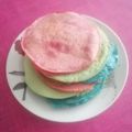 El cooksnap de Makwa Ikwa cuando hizo Tortitas americanas (pancakes) de colores.
