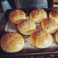 Christina Hoos's cooksnap of when they made Burger-Buns / Brötchen.