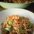 Cooksnap Ziana Chesaad semasa beliau membuat Nasi goreng sardin petai.