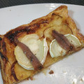 El cooksnap de Maurice Colmener cuando hizo Hojaldres de manzana con queso de cabra y anchoas.