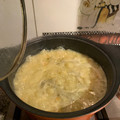 El cooksnap de Macarena Rodriguez cuando hizo Sopa estilo consomé de pollo.