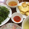 Cooksnap của Hương Lê khi họ làm theo món Rau muống 2 món