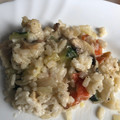 El cooksnap de Brenda Martínez Pulido cuando hizo "Risotto" de champiñones.