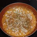 El cooksnap de Carlos Díaz cuando hizo Strapatsada —Revuelto griego de huevo y tomate—.