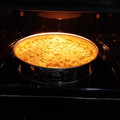 El cooksnap de bettinacab cuando hizo Kuchen de miga aleman (StreuselKuchen) de frambuesas.