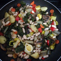 El cooksnap de Jesús cuando hizo Acelgas y champiñones salteados con alubias.