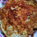 Cooksnap Julia ALeen Aireish semasa beliau membuat Telur Dadar Halalan Toyiban.