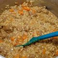 El cooksnap de Anabela Euro cuando hizo Risotto Cremoso con carne molida y zanahoria 😋.