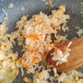 El cooksnap de Maria Mesa cuando hizo Bolitas de arroz, zanahoria y pollo para bebés. BLW.