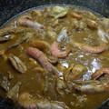 El cooksnap de estela cuando hizo Pollo con gambas (mar y montaña).