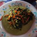 El cooksnap de Daisy Silva cuando hizo Puré de Arvejas Partidas c/  Salteado de Verduras.