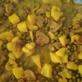 El cooksnap de Noemí P.J cuando hizo Sepia con guisantes y champiñones.
