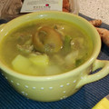 El cooksnap de Amparo&Ari cuando hizo Sopa de mollejas de pollo para la gripe.