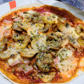 El cooksnap de Sra. de BarbaRoja cuando hizo Pizza light con base de fajitas.