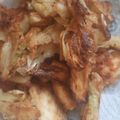El cooksnap de Virginia cuando hizo Alcachofa y berenjena en tempura.