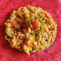 SHYAMALI MUKHERJEE's cooksnap of when they made ভেজ চাউমিন (veg chow mein recipe in Bengali).
