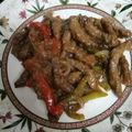 El cooksnap de Raspa cuando hizo Ternera con pimientos.