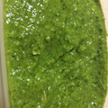El cooksnap de Ari cuando hizo Salsa pesto con anacardos.