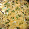 Coach Jamal's cooksnap of when they made italian sausage frittata.